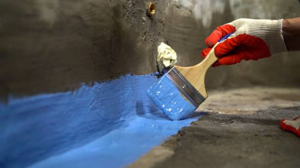 Commercial Vapor Barrier Installation project at a Merrillville, IN business property by SJ Waterproofing Pros